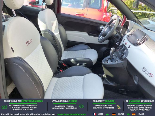 Fiat 500 1.2 69 ch BVA Rouge M�tallique de 2020