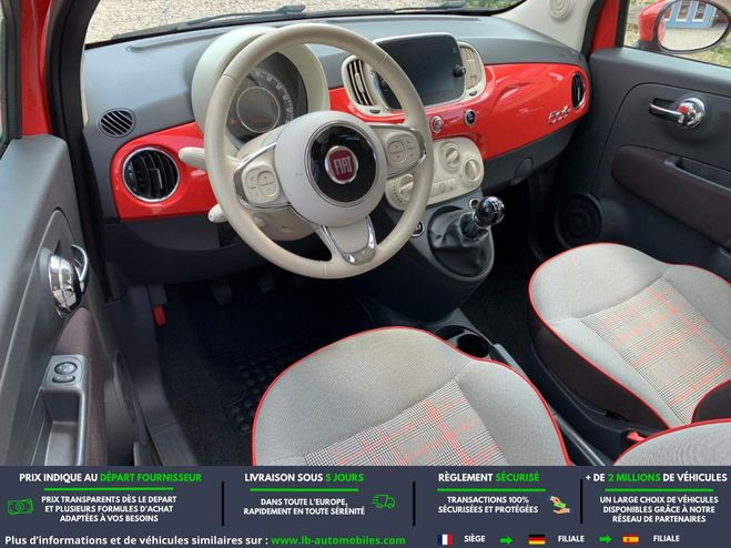 Fiat 500 1.2 69 ch BVM Rouge de 2018