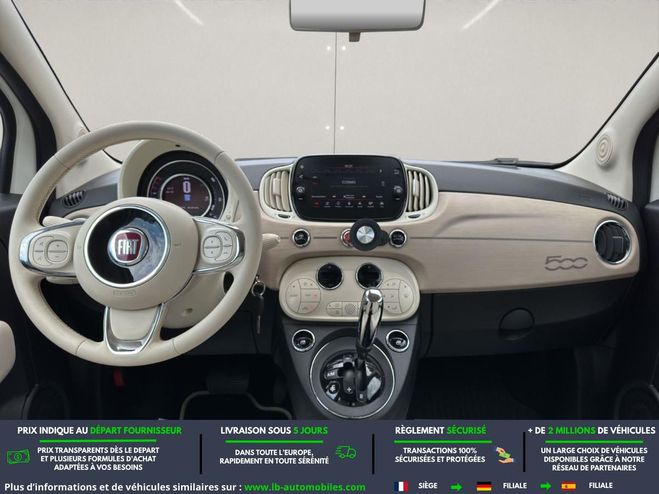 Fiat 500 1.2 69 ch BVA Blanc de 2020