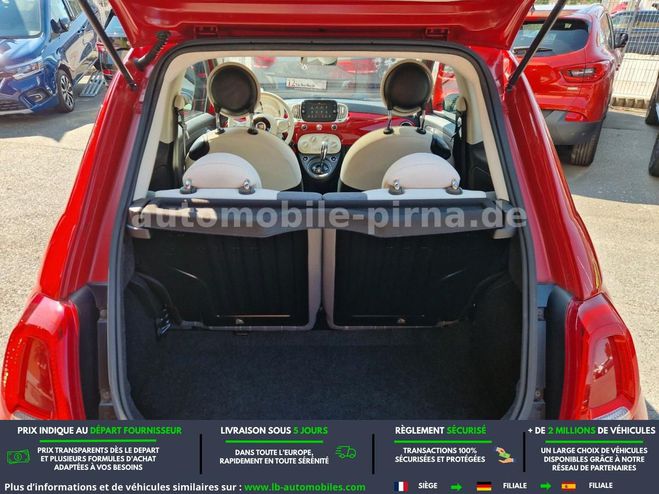 Fiat 500 1.2 69 ch BVA Rouge de 2020