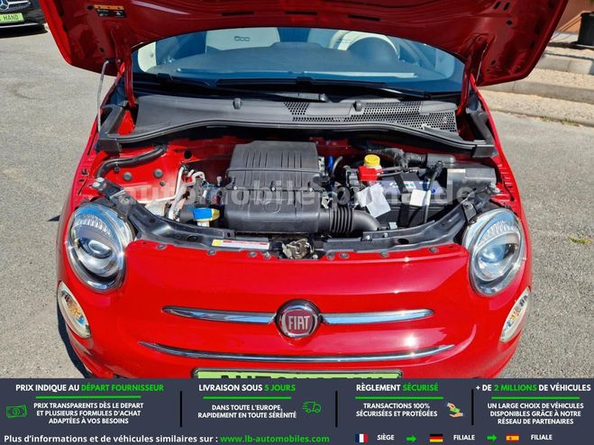 Fiat 500 1.2 69 ch BVA Rouge de 2020