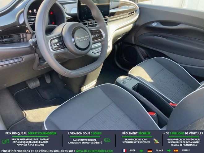 Fiat 500 3+1 e 118 ch Noir de 2023