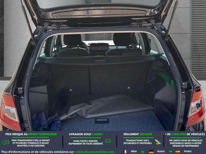 Skoda Fabia 1.0 TSI 110 ch BVA Noir M�tallique de 2019