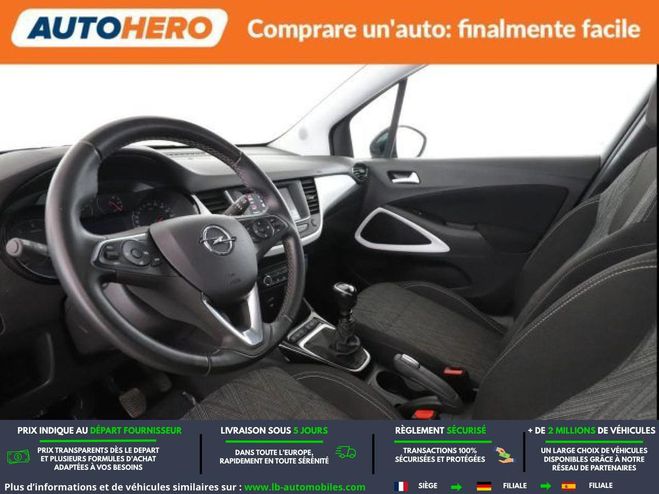 Opel Crossland 1.2 Turbo 110 ch BVM Rouge M�tallique de 2021