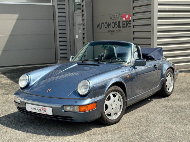 Porsche 911 964 Carrera 2 3.6 250 cabriolet - Matchi Bleu de 1989