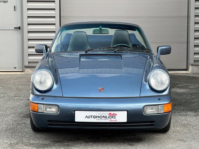 Porsche 911 964 Carrera 2 3.6 250 cabriolet - Matchi Bleu de 1989