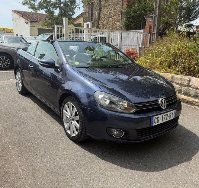 Volkswagen Golf cabriolet 2l tdi 140cv carr�t bo�te auto Bleu de 2012