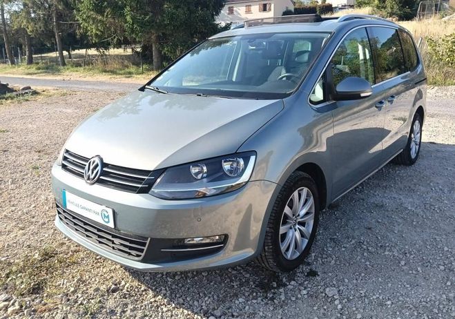 Volkswagen Sharan II 2.0 TDI 140 cv Carat DSG6 7 places Ga Vert de 2011