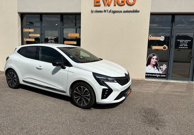 Renault Clio 1.6 E-TECH 145H 95 HYBRID Techno Entreti Blanc de 2024