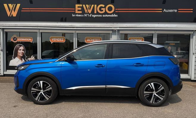 Peugeot 3008 1.6 225ch hybrid rechargeable gt bva ? t Bleu de 2021