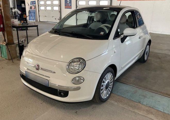 Fiat 500 1.2 8V 69CH S&S LOUNGE DUALOGIC Blanc de 2010