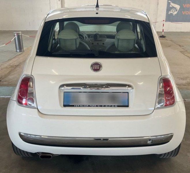 Fiat 500 1.2 8V 69CH S&S LOUNGE DUALOGIC Blanc de 2010