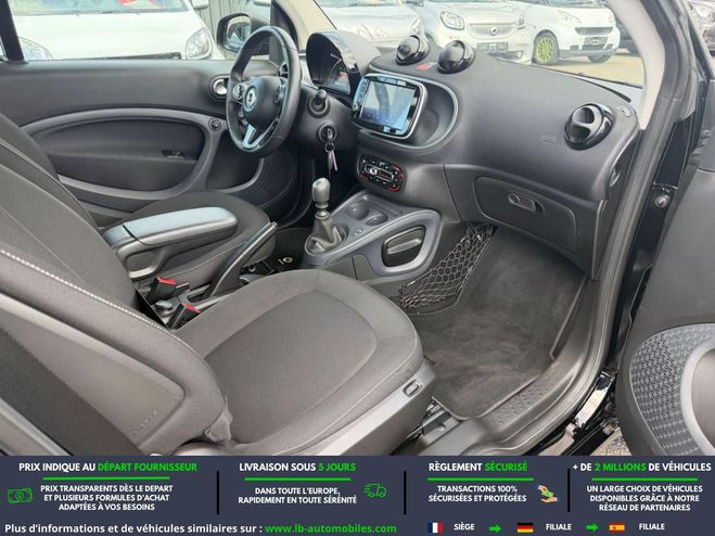 Smart Fortwo 0.9 90 ch BVM Noir de 2019