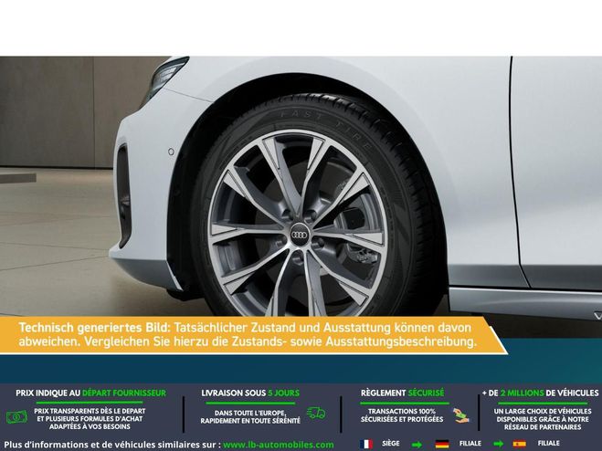 Audi A6 TDI 204 ch Quattro Blanc M�tallique Mate de 2025