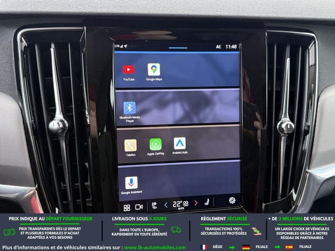 Volvo V90 B4  197 ch BVA Noir M�tallique de 2022