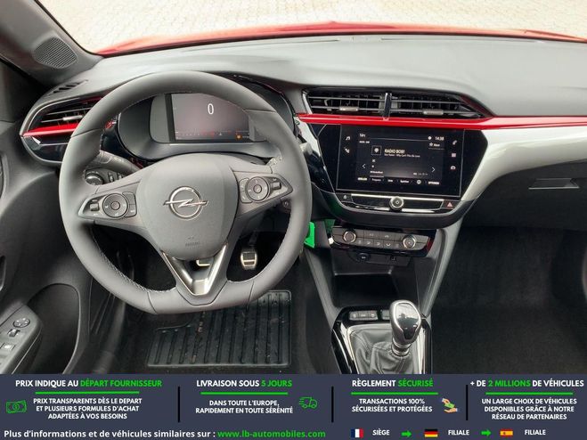 Opel Corsa 1.2 Turbo 100 ch BVM Rouge M�tallique de 2023
