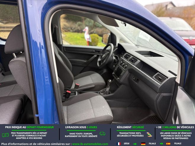 Volkswagen Caddy 102 ch BVM Bleu de 2019