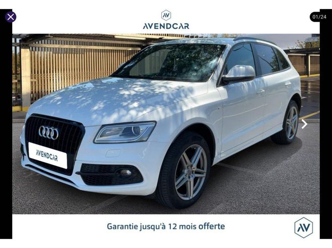 Audi Q5 Quattro 2.0 TDI DPF - 177 - BV S-tronic  Blanc de 2013
