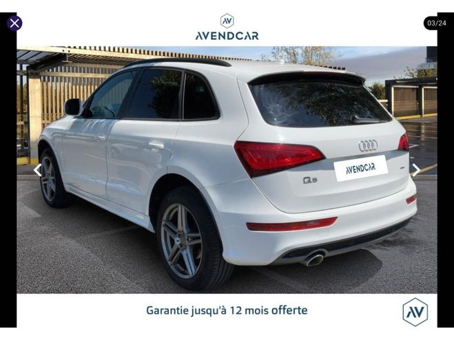 Audi Q5 Quattro 2.0 TDI DPF - 177 - BV S-tronic  Blanc de 2013