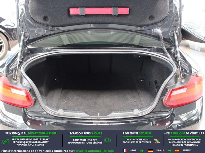 BMW Serie 2 220i BVA Noir M�tallique de 2015