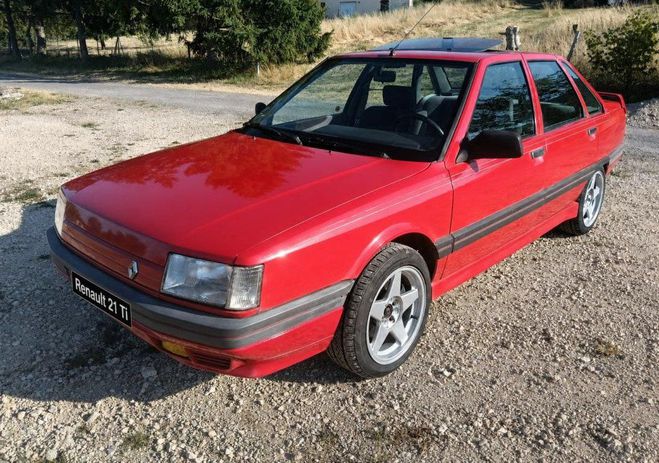 Renault R21 21 R 2.0 ti 120cv excellent �tat 4 pneus Rouge de 1989