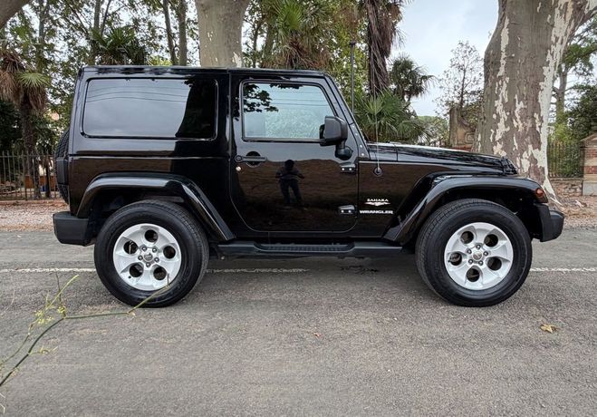 Jeep Wrangler 2.8 CRD 200 ch SAHARA BVA ASSUJETTI � LA Noir de 2015