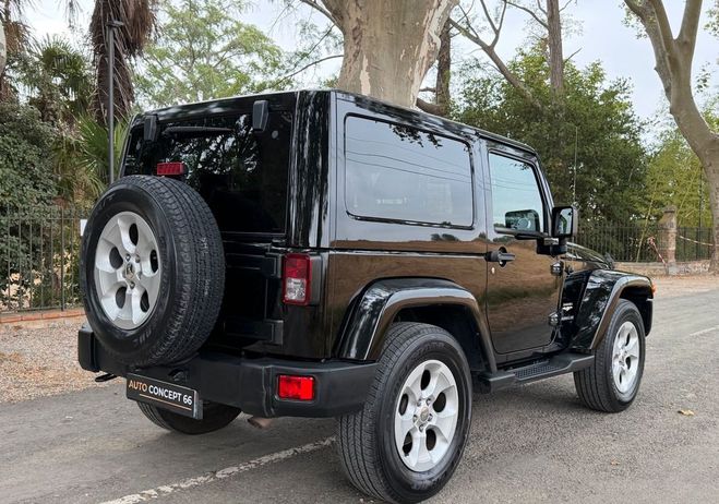 Jeep Wrangler 2.8 CRD 200 ch SAHARA BVA ASSUJETTI � LA Noir de 2015