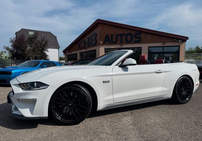 Ford Mustang 5.0 v8 cabriolet phase 2 boite automatiq Blanc de 2019