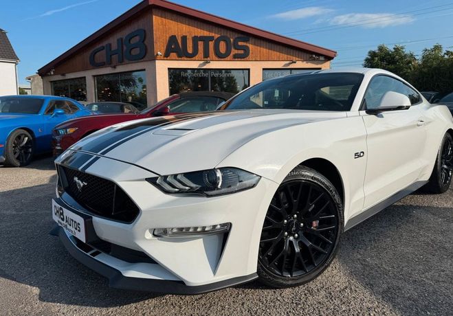 Ford Mustang 5.0 v8 fastback boite auto pack premium  Blanc de 2019