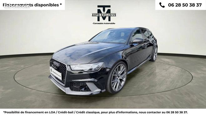 Audi S6 RS6 Avant Performance V8 4.0 TFSI 605 Qu Noir de 2018