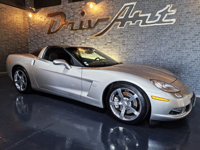 Chevrolet Corvette C6 6.2L LS3 BVA Targa 437ch 2e main gris argent de 2009