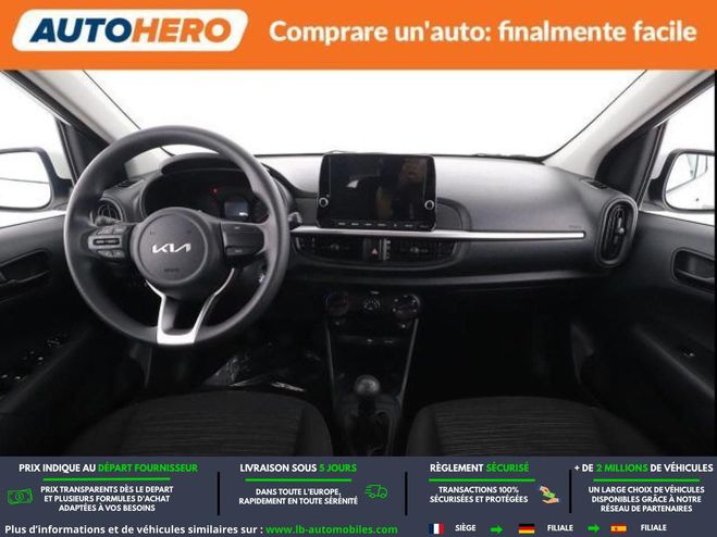 Kia Picanto 1.0 DPi 63 ch BVM Blanc M�tallique de 2024