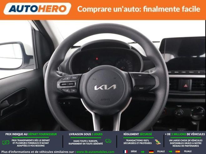 Kia Picanto 1.0 DPi 63 ch BVM Blanc M�tallique de 2024