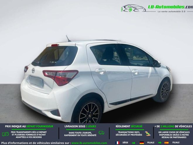 Toyota Yaris 70 VVT-i BVM Blanc de 2017
