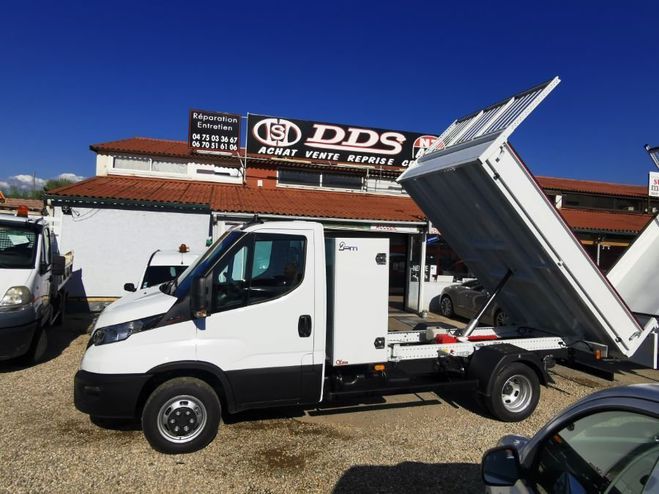 Iveco Daily 35C18H 3750 3.0 180ch Benne + Coffre JPM Blanc de 2023