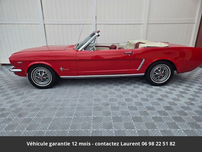 Ford Mustang 1965 convertible 289 ci v8 200 hp code c Rouge de 1965