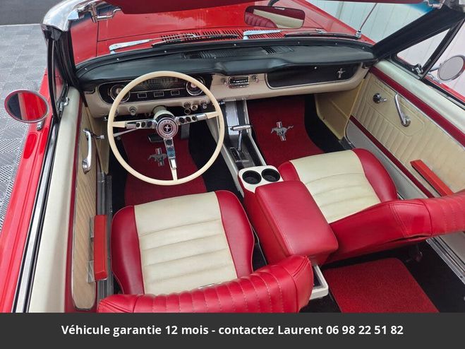 Ford Mustang 1965 convertible 289 ci v8 200 hp code c Rouge de 1965