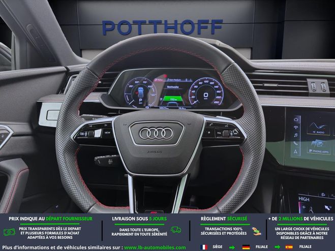 Audi Q8 e-Tron  55 408 ch 114 kWh Quattro Noir de 2023
