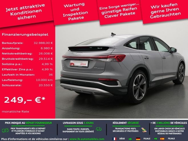 Audi Q4 40 204 ch 82 kW Noir M�tallique de 2023