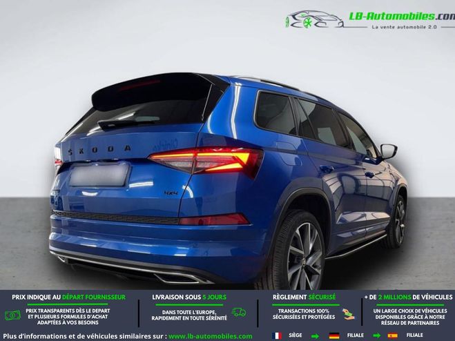 Skoda Kodiaq 2.0 TDI 200  BVA 4x4 5pl Bleu M�tallique de 2022