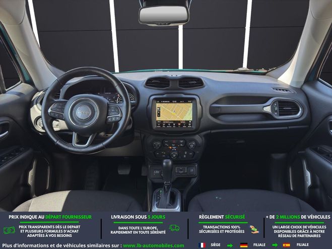 Jeep Renegade 1.3 GSE 180 ch 4x4 BVA Vert M�tallique de 2020