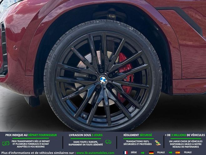 BMW X6 xDrive30d 298 ch BVA Rouge M�tallique de 2025