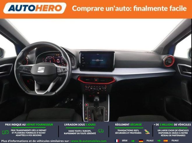 Seat Arona 1.5 TSI 150 ch  BVA Bleu M�tallique de 2022