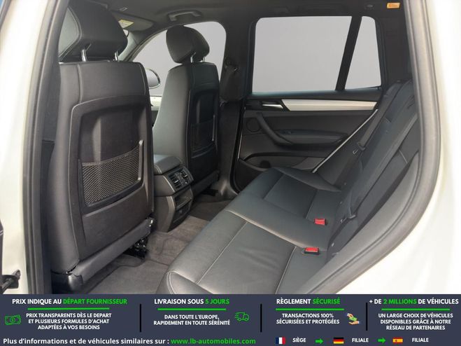 BMW X3 xDrive20d 190ch BVA Blanc de 2017