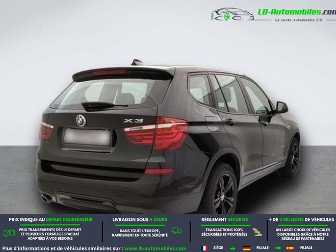 BMW X3 xDrive20d 190ch BVA Noir M�tallique de 2017