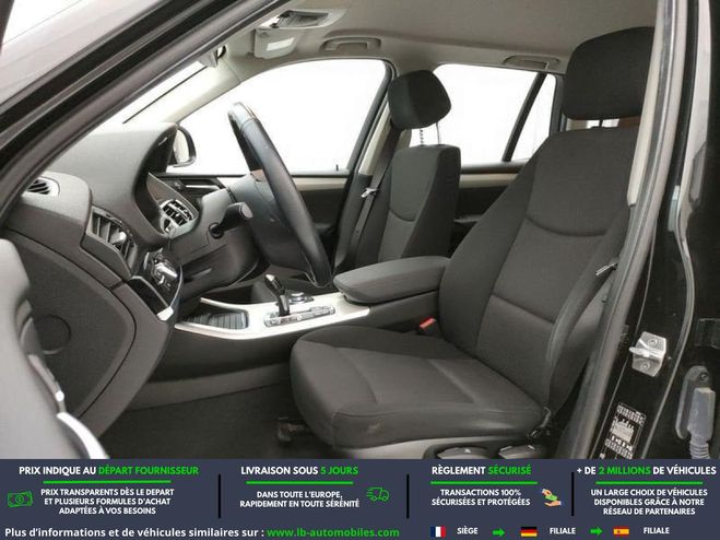 BMW X3 xDrive20d 190ch BVA Noir M�tallique de 2017