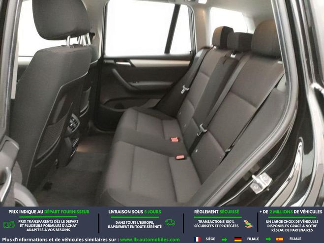 BMW X3 xDrive20d 190ch BVA Noir M�tallique de 2017