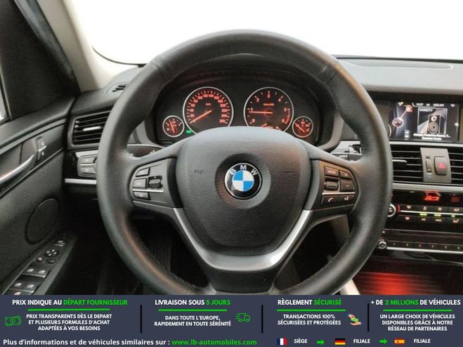 BMW X3 xDrive20d 190ch BVA Noir M�tallique de 2017