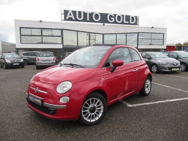 Fiat 500 Cabrio Lounge 1.2 70ch Rouge de 2010