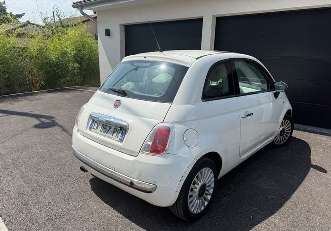 Fiat 500 bo�te automatique Blanc de 2009